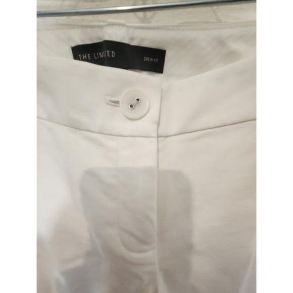 The Limited Drew Fit White Chinos‎ Straight Leg Low Rise Pants Cotton 4L Vintage - Picture 4 of 12